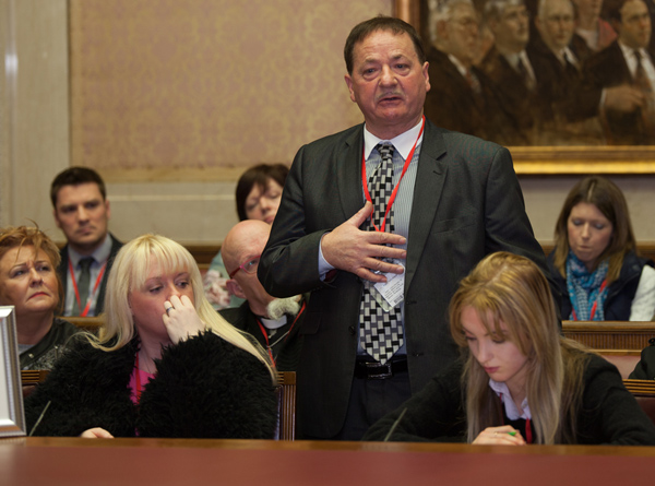 At the Launch of the Every Life Counts campaign in Stormont